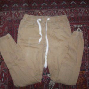 Men's Casual Twill Stretch Jogger Pants Elastic Draw String 28/28 by Victorious